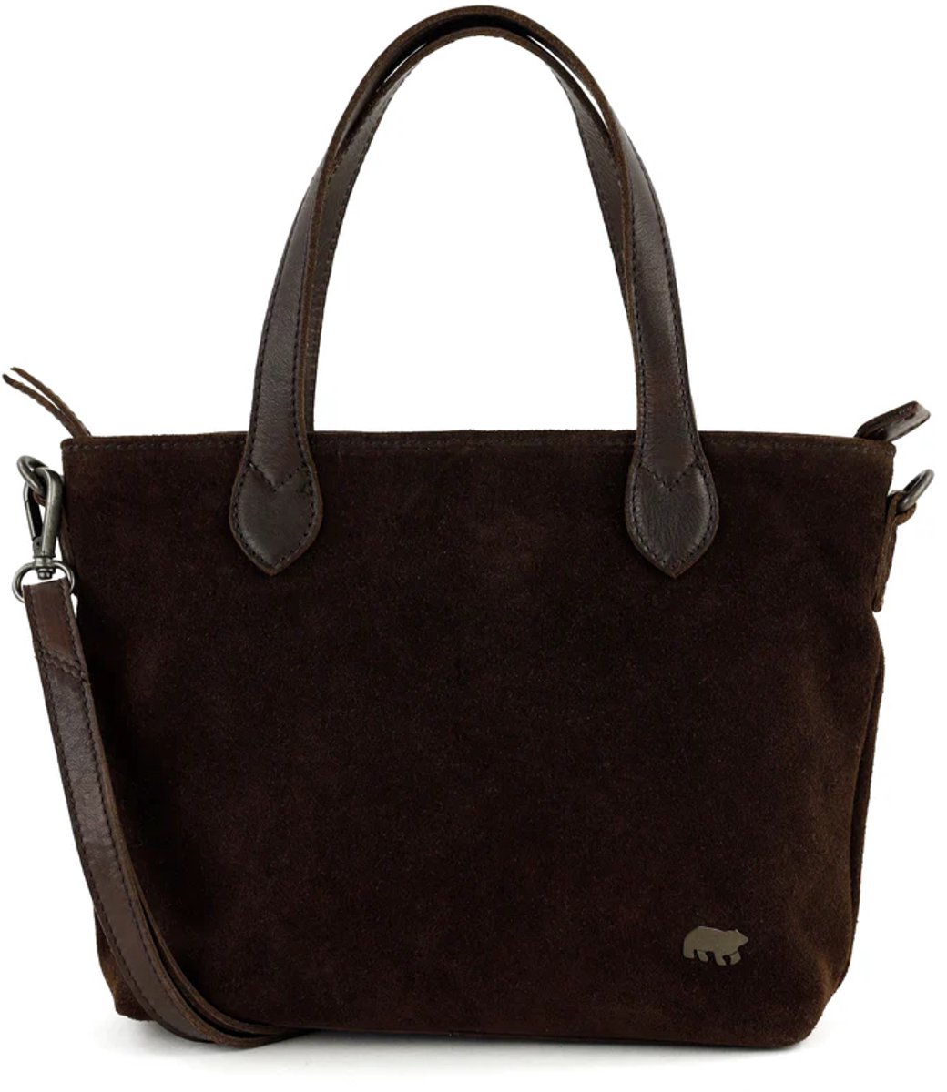 Bear Design Wietske Suede Leren Handtas - Bruin