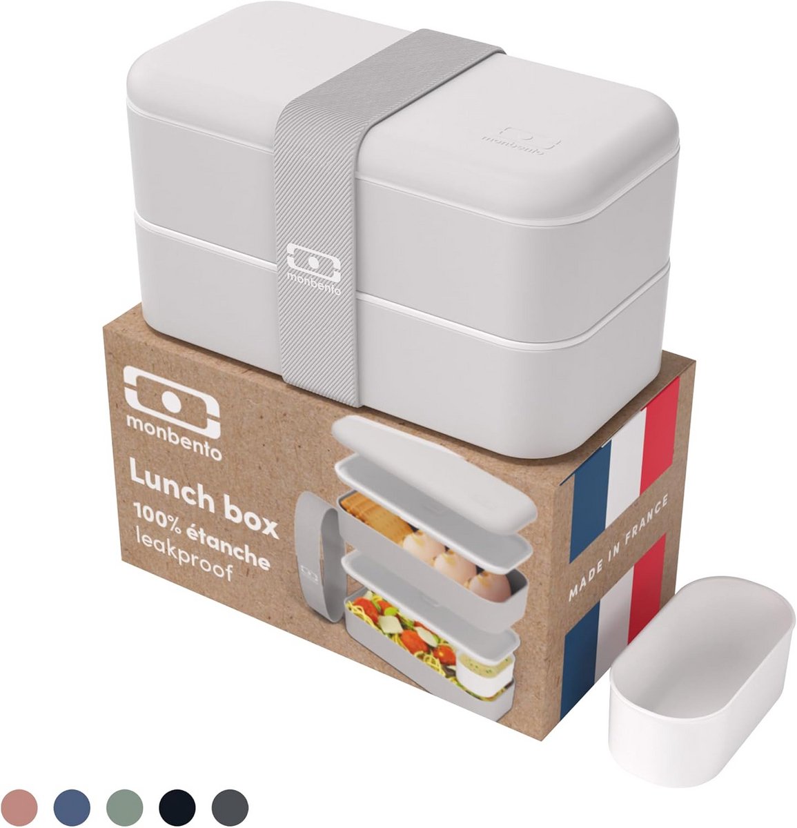 Lekvrije Bento Box met 2 Vakken - Ideaal voor Lunch, Meal Prep en School