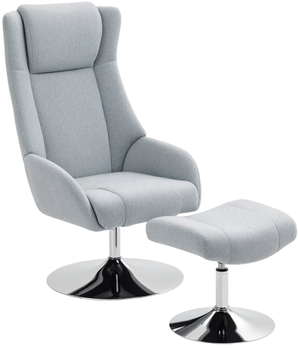 Relaxfauteuil met Voetenbank - Fauteuil - Moderne Relaxstoel - Verstelbare Rugleuning - in