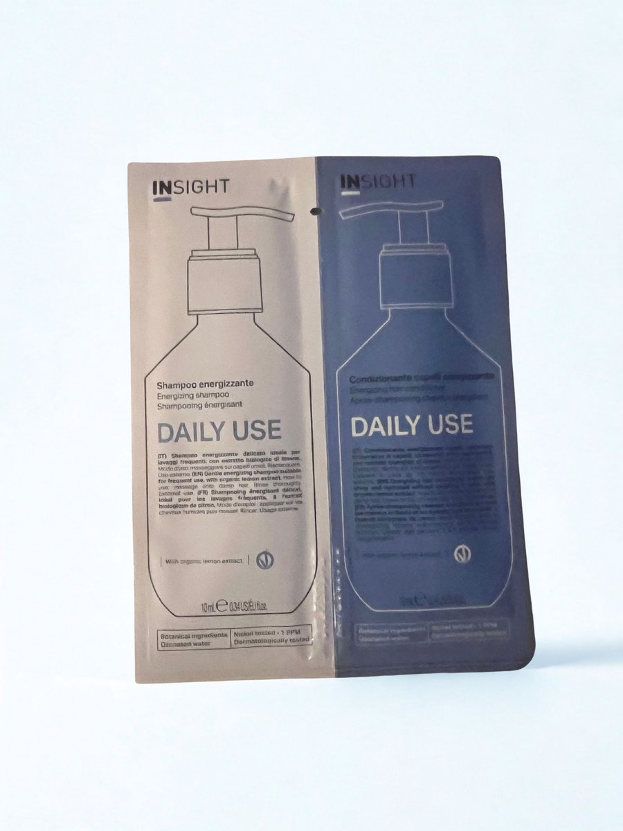 INSIGHT SAMPLE ENERGIZING SHAMPOO+CONDITIONER 10+10ml