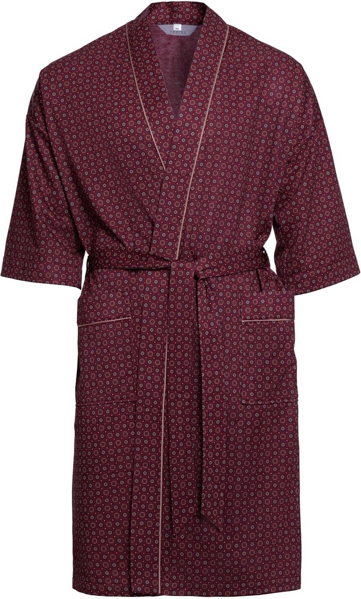 Heren Kimono Badjas met Brede Mouwen en Satijnen Glans