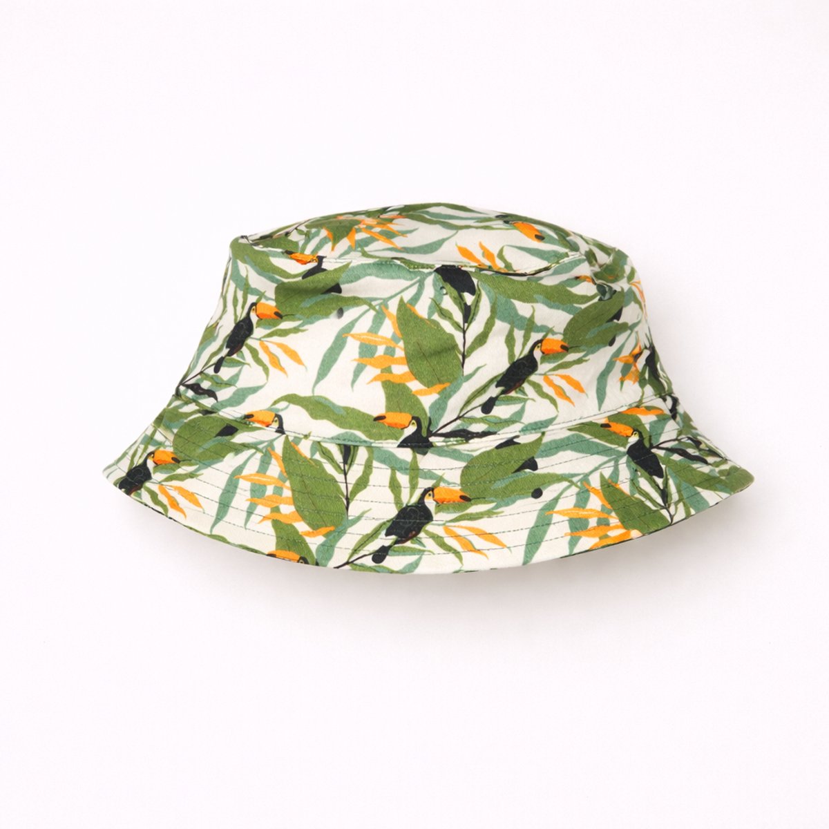 Ducksday - zonnehoed - baby - groen - oranje - jungle - toucan - 8/14 jaar
