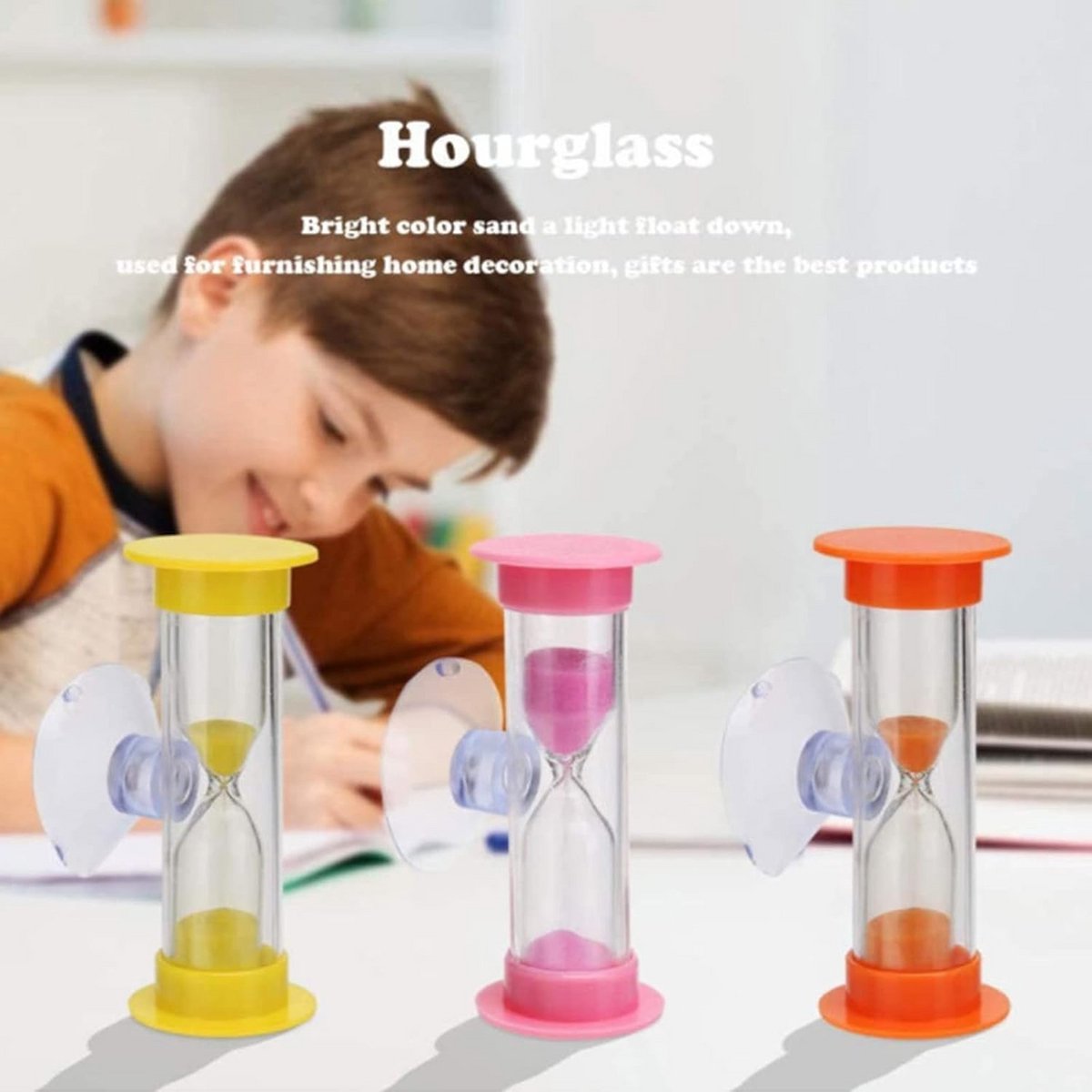 Zandloper Tandenpoets Timer voor Kinderen met Zuignap - 2 Minuten