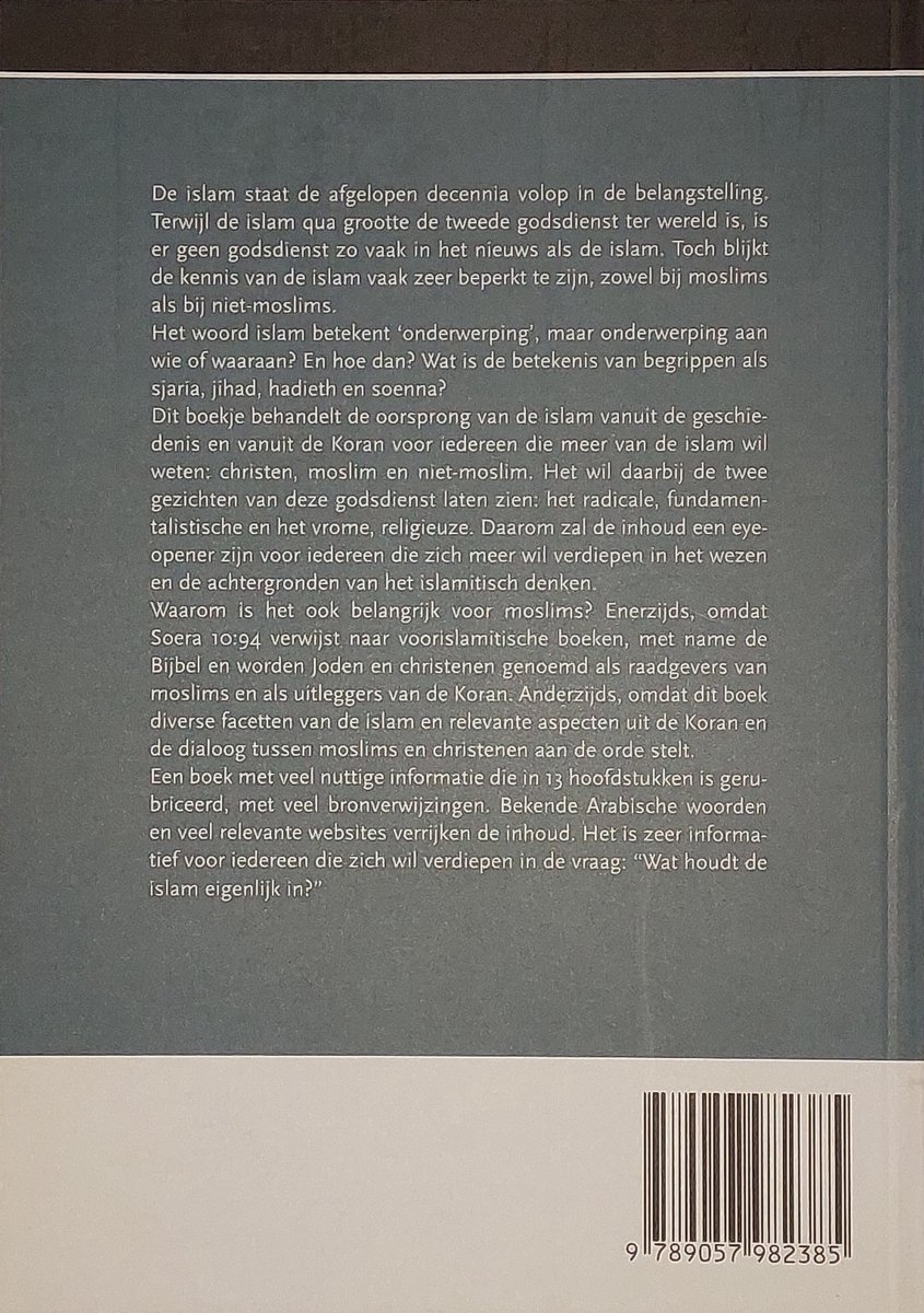 Twee gezichten een islam - back cover