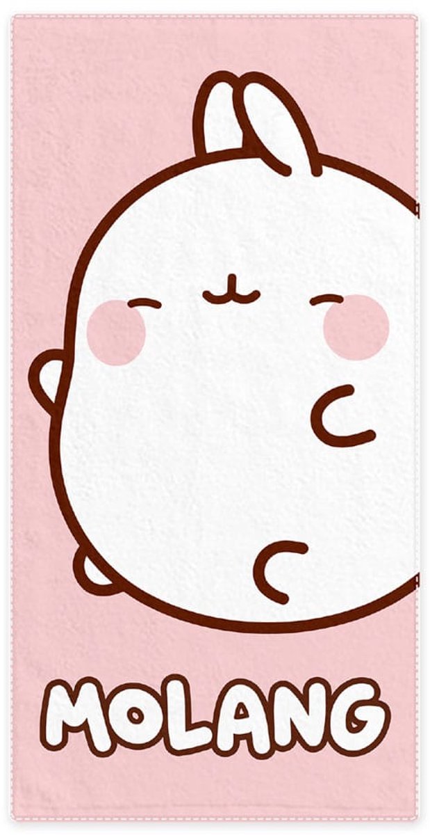 Sakami Merchandise Molang Towel Pink 150 x 75 cm Towels