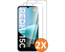 Screenprotector geschikt voor Xiaomi Redmi 15C 5G/4G Beschermglas - Screen protector gehard glas - 2 Stuks