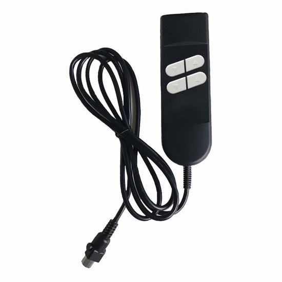 Convient aux télécommandes de fauteuils de relaxation électriques, commande manuelle de chaises réglables en hauteur avec 4 boutons et 5 broches, compatible avec 2 moteurs - pour fauteuils de relaxation ou chaises réglables en hauteur.