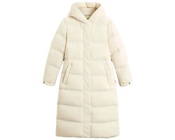 Woolrich Cloud Madison Long Down Jas Beige S Vrouw