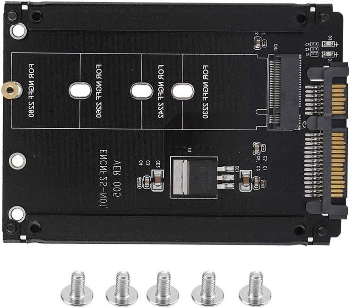 NGFF naar SATA-adapter voor M.2 Solid State Drive - WinXP/Vista/Linux - 22PIN M-sleutel