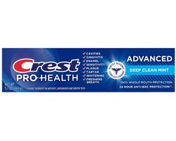 Crest Pro-Health Advanced Tandpasta 144 g (Deep Mint) · Fluoride voor Tandenbescherming, Diep Reinigende Mint voor Frisse Adem en Complete Mondgezondheid