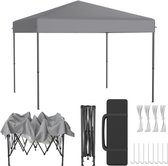 POP-UP Partytent Tuinpaviljoen 3x3 m – Inklapbaar Paviljoen – UV- en Spatschermend – Inclusief Draagtas – Grijs