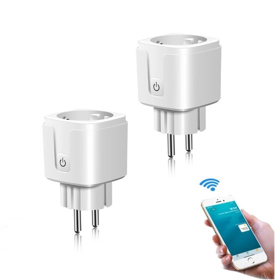 2 stuks slimme stekker – 16A – tijdschakelaar – energiemeter