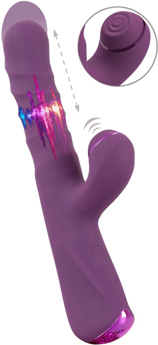 Javida 3 Functionele Rabbit Vibrator Lila