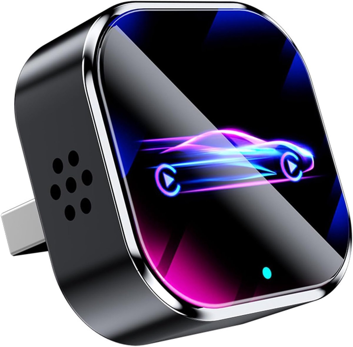 longziming -Draadloze Adapter - Mini Ontwerp - 50% Kleiner Met Naadloze Pasvorm En Automatische Herkoppeling - 1 Stuk - Voor Gekabelde Auto's Vanaf - Zwart
