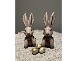 Haas S- Pasen- voorjaar- kleine paashaas- decoratie- stoer sober- wonen- landelijk