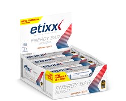 Etixx | Energy Nougat Bar Banana-Date | Nougat/energiereep met banaan-dadel smaak | 12x37g