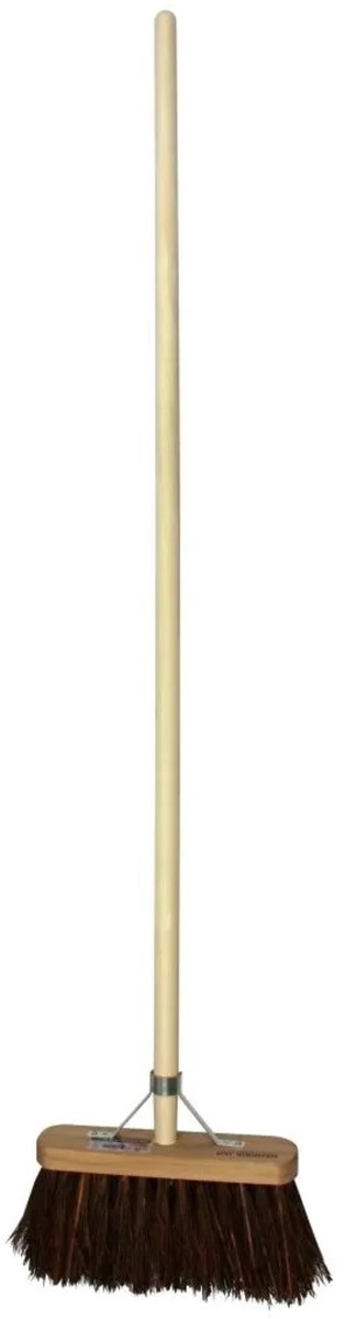 Hendrik Jan - Stadsbezem - Harde natuurvezels - 29 cm - Met steel van Hendrik Jan — afbeelding 2
