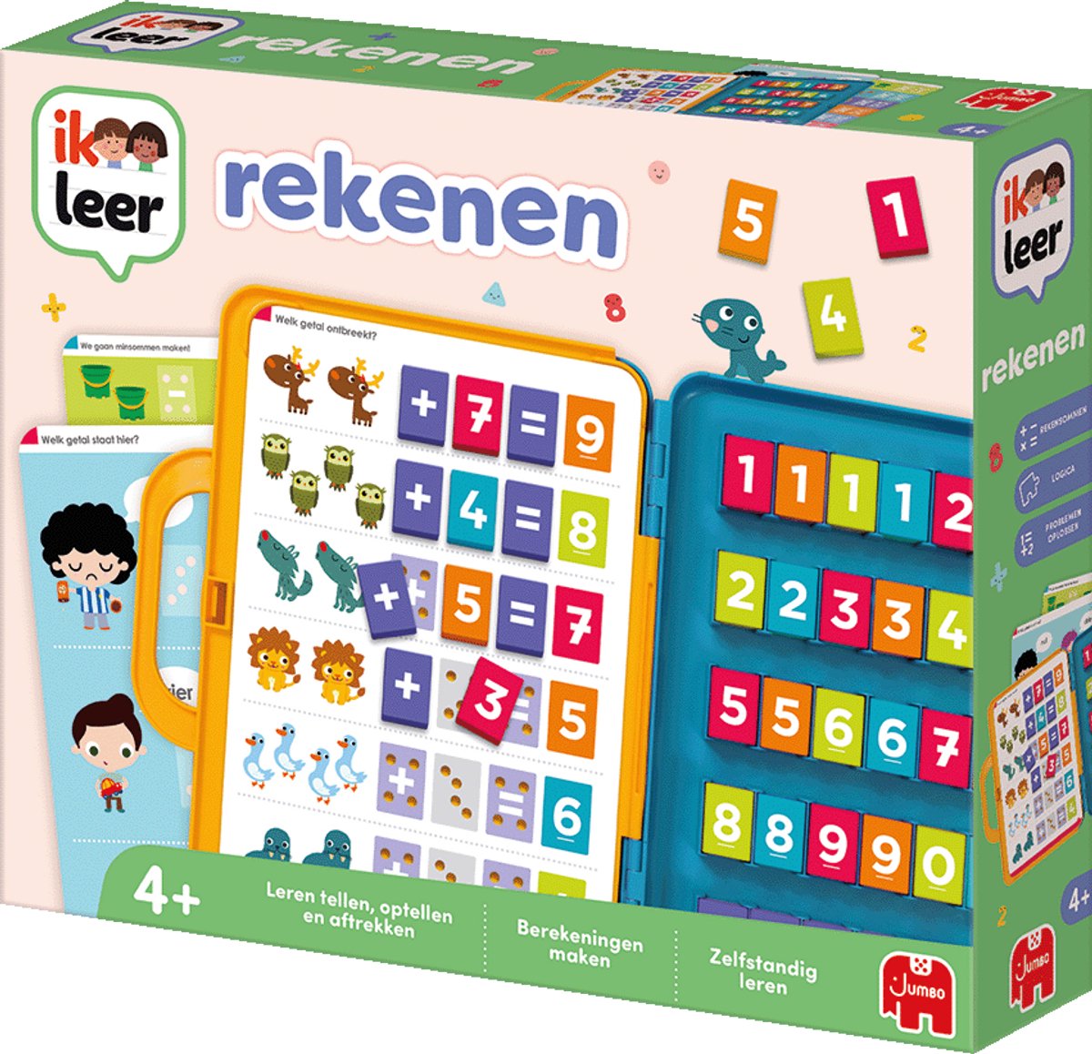 Jumbo - Ik Leer - Rekenen - Educatief spel - Vanaf 4 jaar - Speelgoed in koffer — afbeelding 6