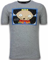 Mascherano Stewie Home Alone - T-shirt - Grijs