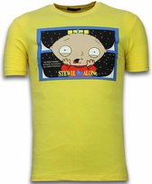 Mascherano Stewie Home Alone - T-shirt - Geel