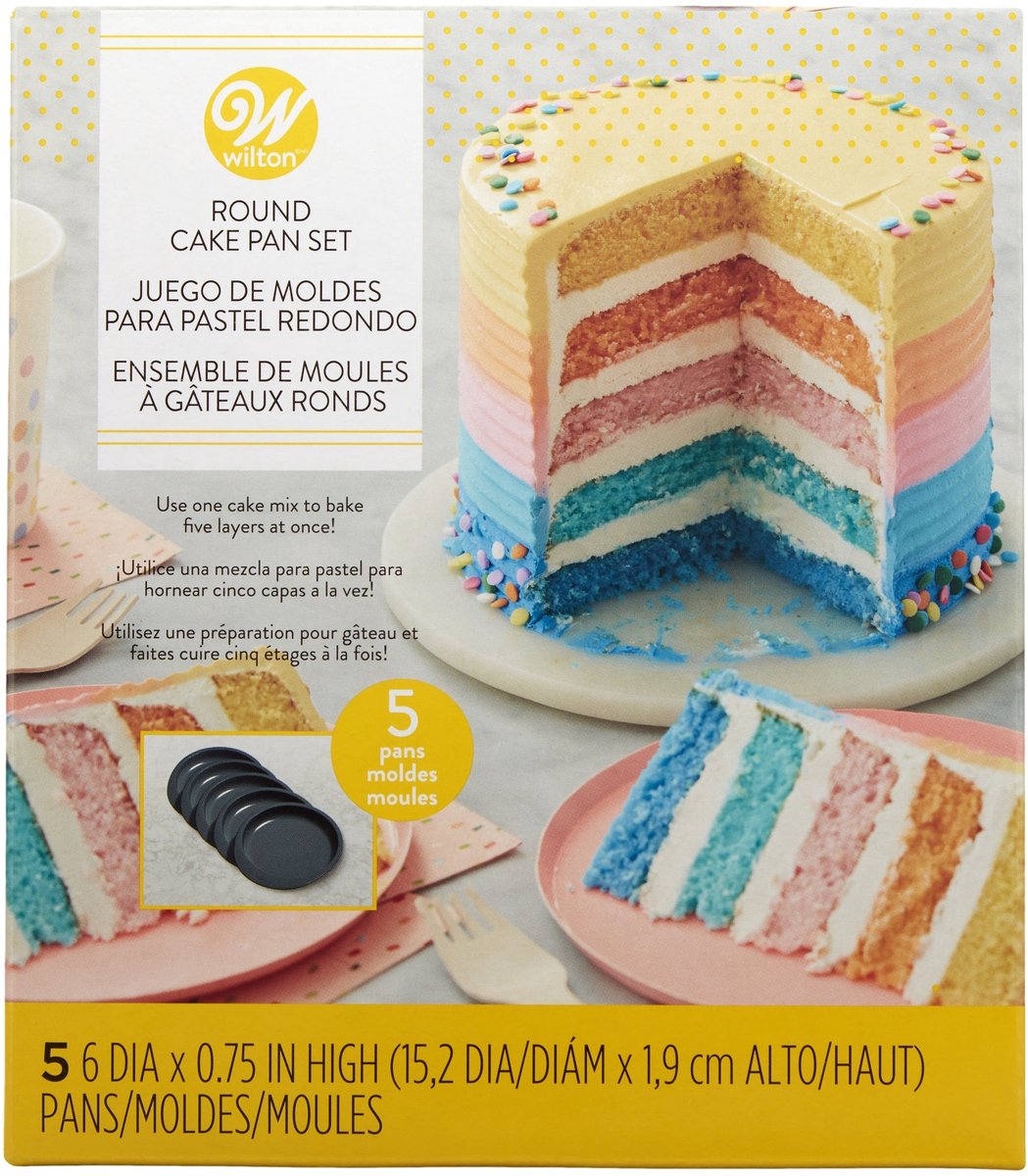 Wilton Cake Pan Easy Layers -15cm- Set/5