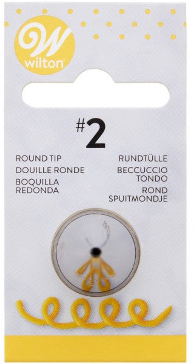 Wilton Spuitmondje - #002 Rond - Garneerspuit voor Taartdecoratie