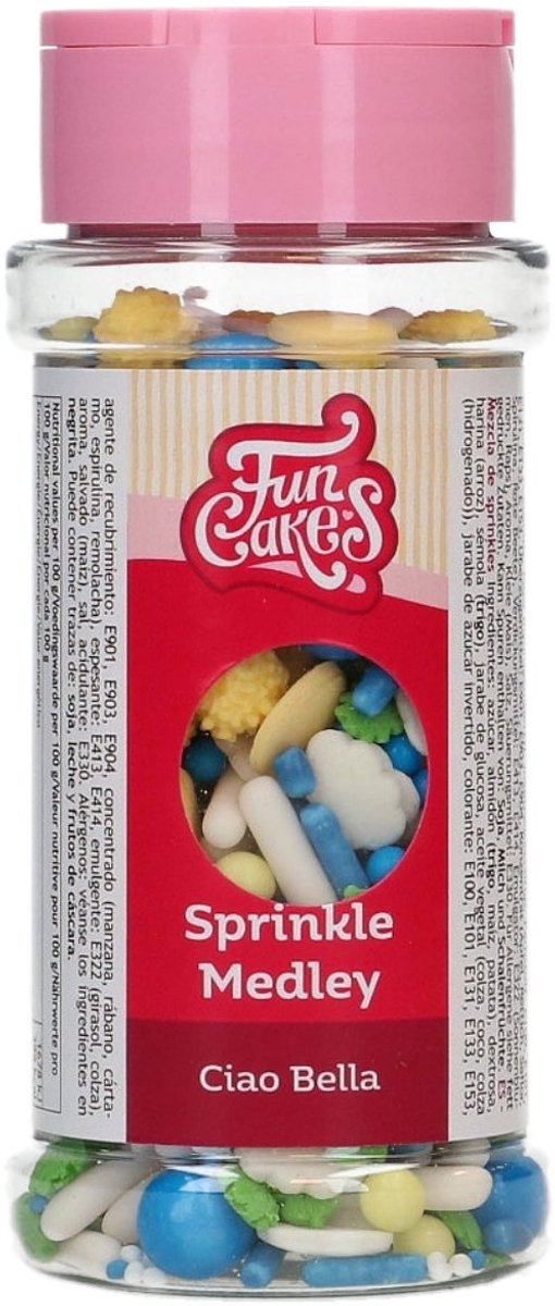 FunCakes Sprinkle Medley - Ciao Bella - 65g - Eetbare Taartdecoratie