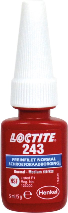 Colle frein filet Loctite 243 normal medium 5ml pour auto moto mécanique Neuf