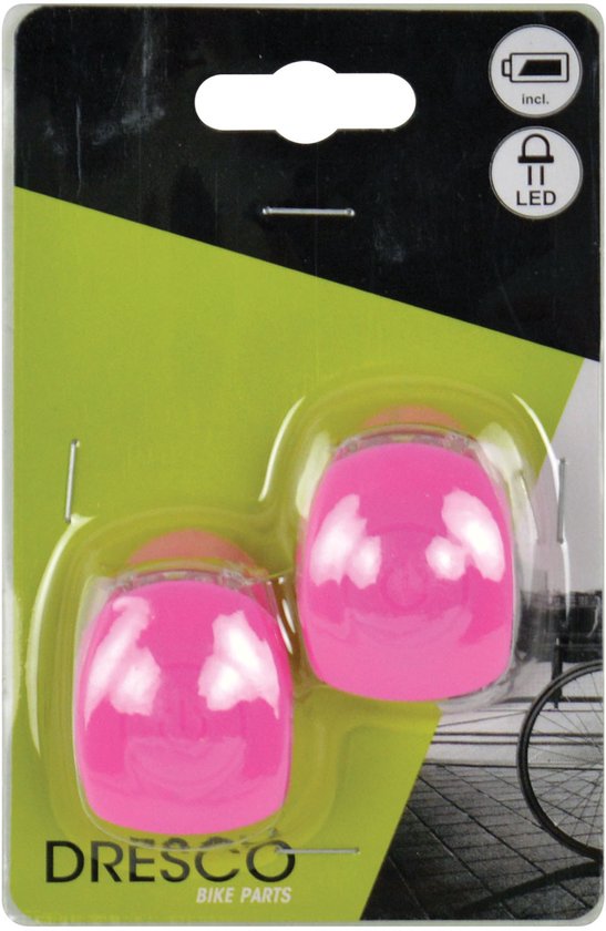 Dresco Siliconen Roze Fietsverlichting — afbeelding 3