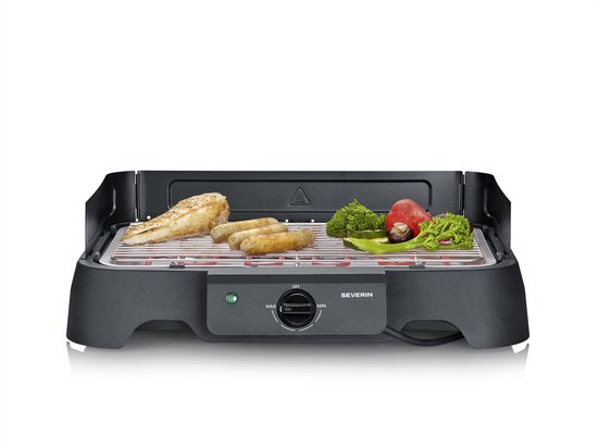 Severin PG 8593 Elektrische BBQ Tafelgrill - 2000 W - RVS Grillrooster - Temperatuurregelaar 35-200°C van Merkloos — afbeelding 2