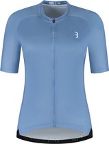 BBB Cycling DonnaFit R - Maillot de Cyclisme Durable pour Femmes Manches Courtes - 15-25 °C - Maillot MTB et Route Respirant - 3 Poches Arrière - Blauw