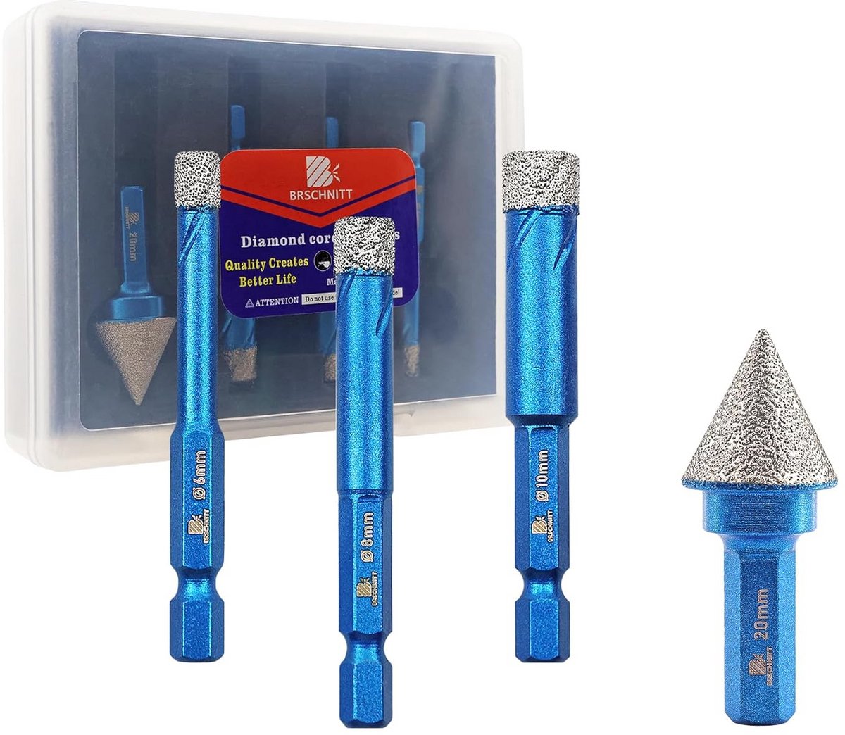 Diamantboor Set voor Tegels, Keramiek en Graniet - 6/8/10 mm