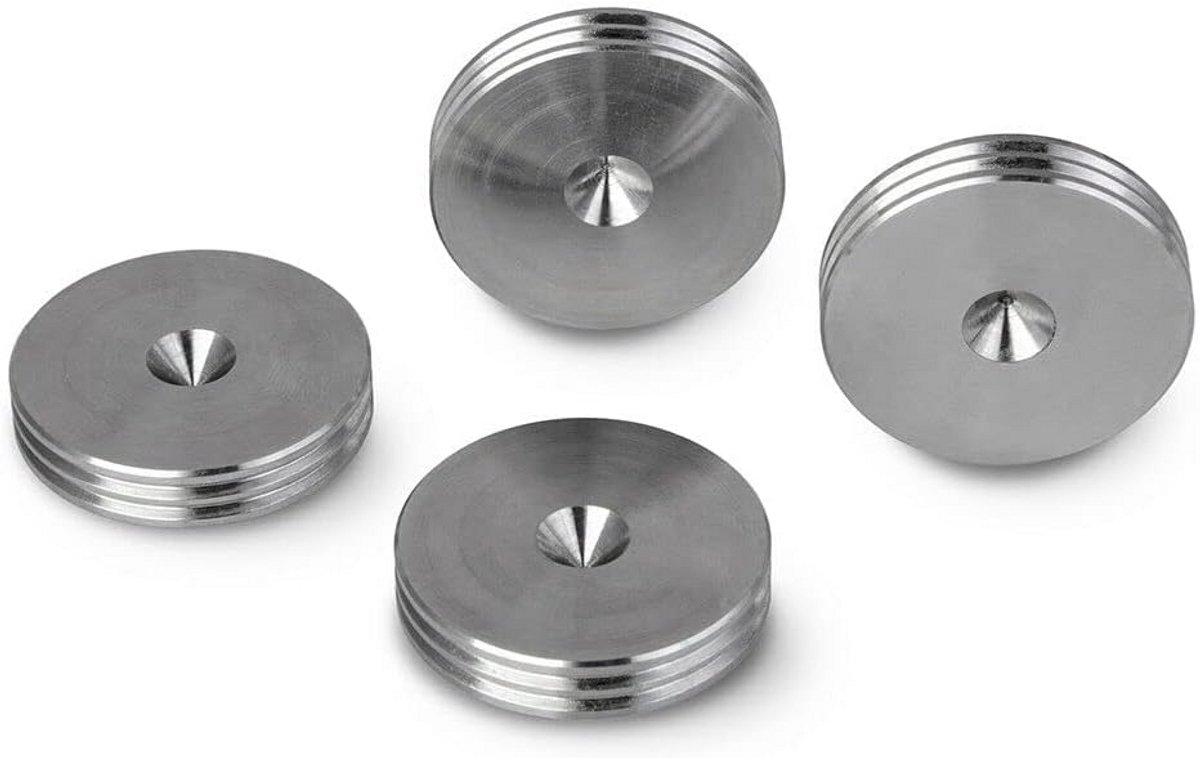 XXL Luidspreker Spikes Onderleggers Roestvrijstaal - Ø 40 mm - Set van 4