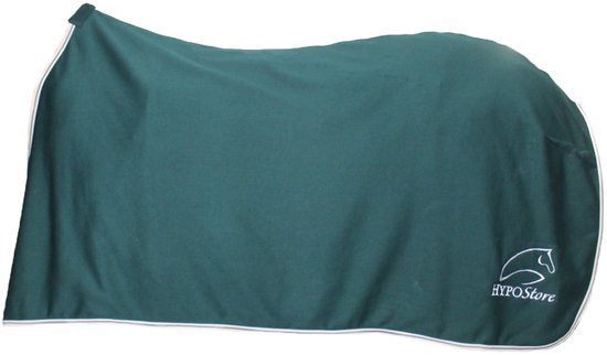 HypoStore Fleecedeken Logo Donkergroen-125-175