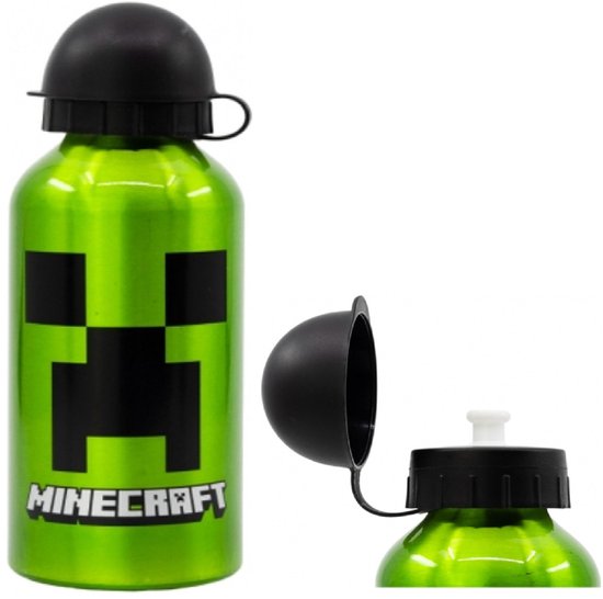 Minecraft aluminium bidon 400 ml - Creeper — afbeelding 2