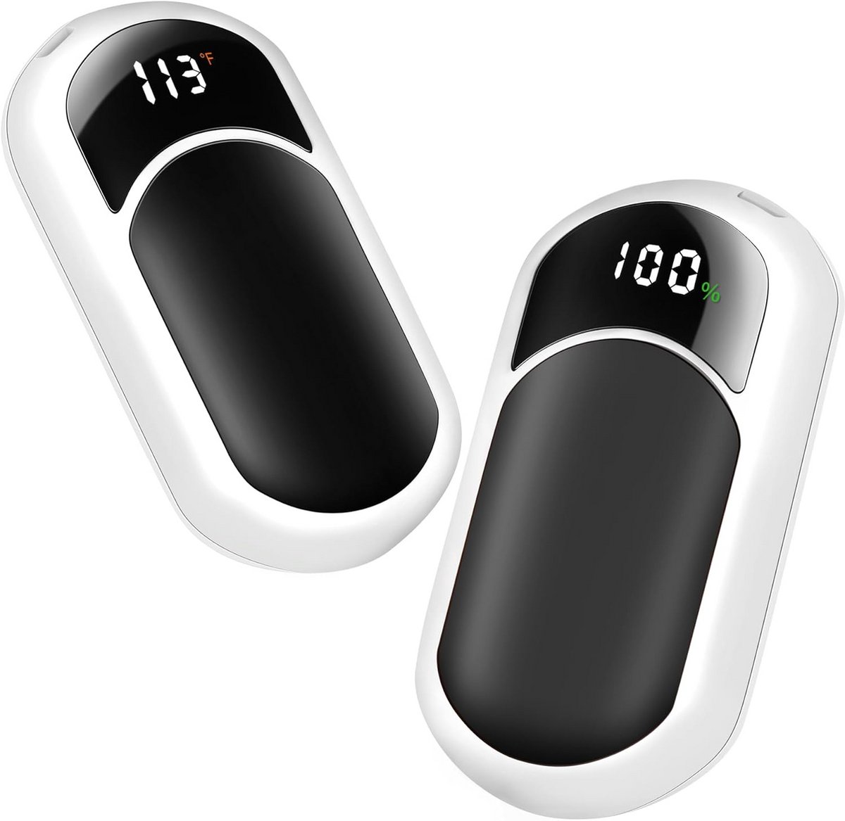 Oplaadbare Handwarmers 2-Pack - Krachtige USB Elektrische Zakwarmers met LED Display & 3 Warmtestanden