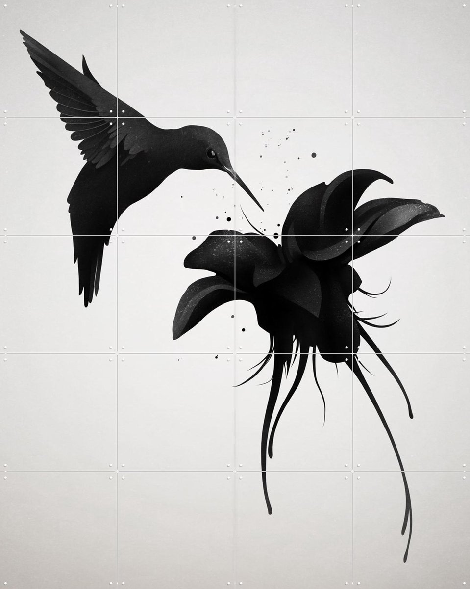IXXI Chorum, Ruben Ireland - 80 x 100 cm - Gratis ophangtool - Grote wanddecoratie en posters - Illustraties, Minimalisme, Woonkamer, Slaapkamer