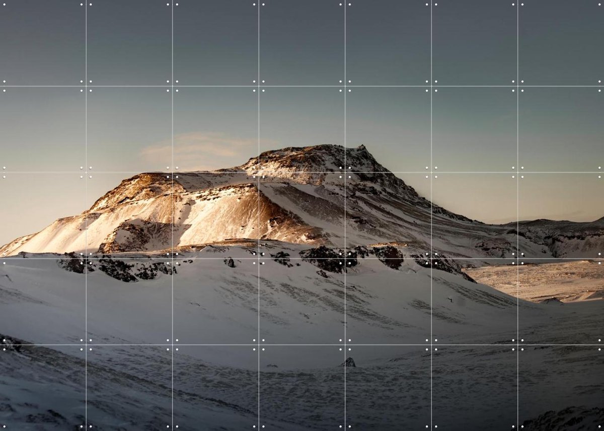 IXXI Icelandic Dream Mountains, Claire Droppert - 140 x 100 cm - Gratis ophangtool - Grote wanddecoratie en posters - Realisme, Naturalisme