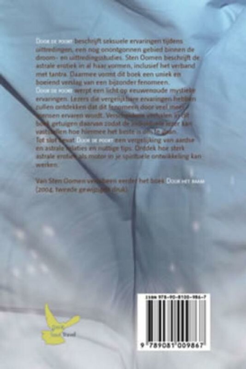 Door de poort - back cover