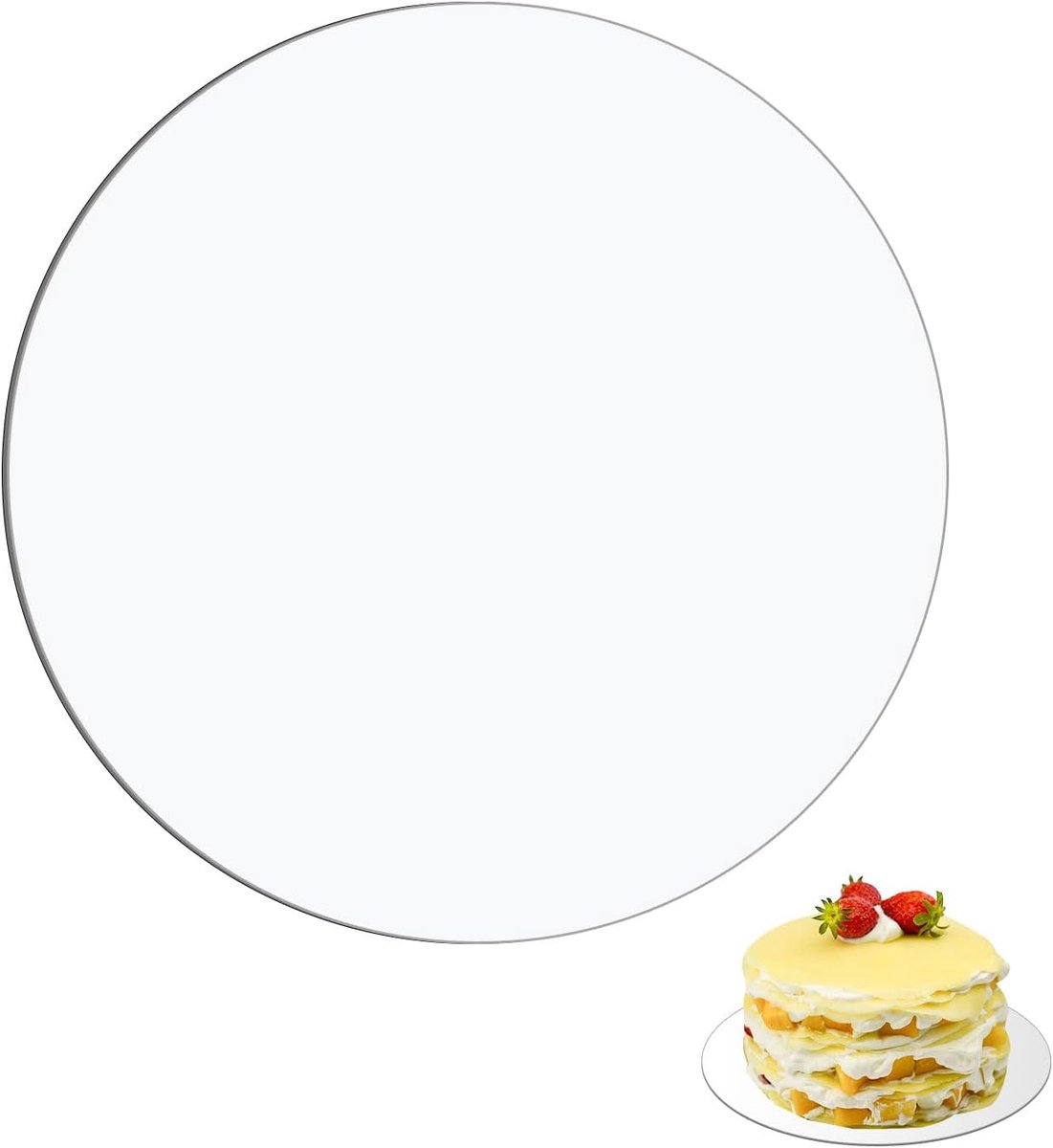 2pcs cake borden - 21cm - taartservies