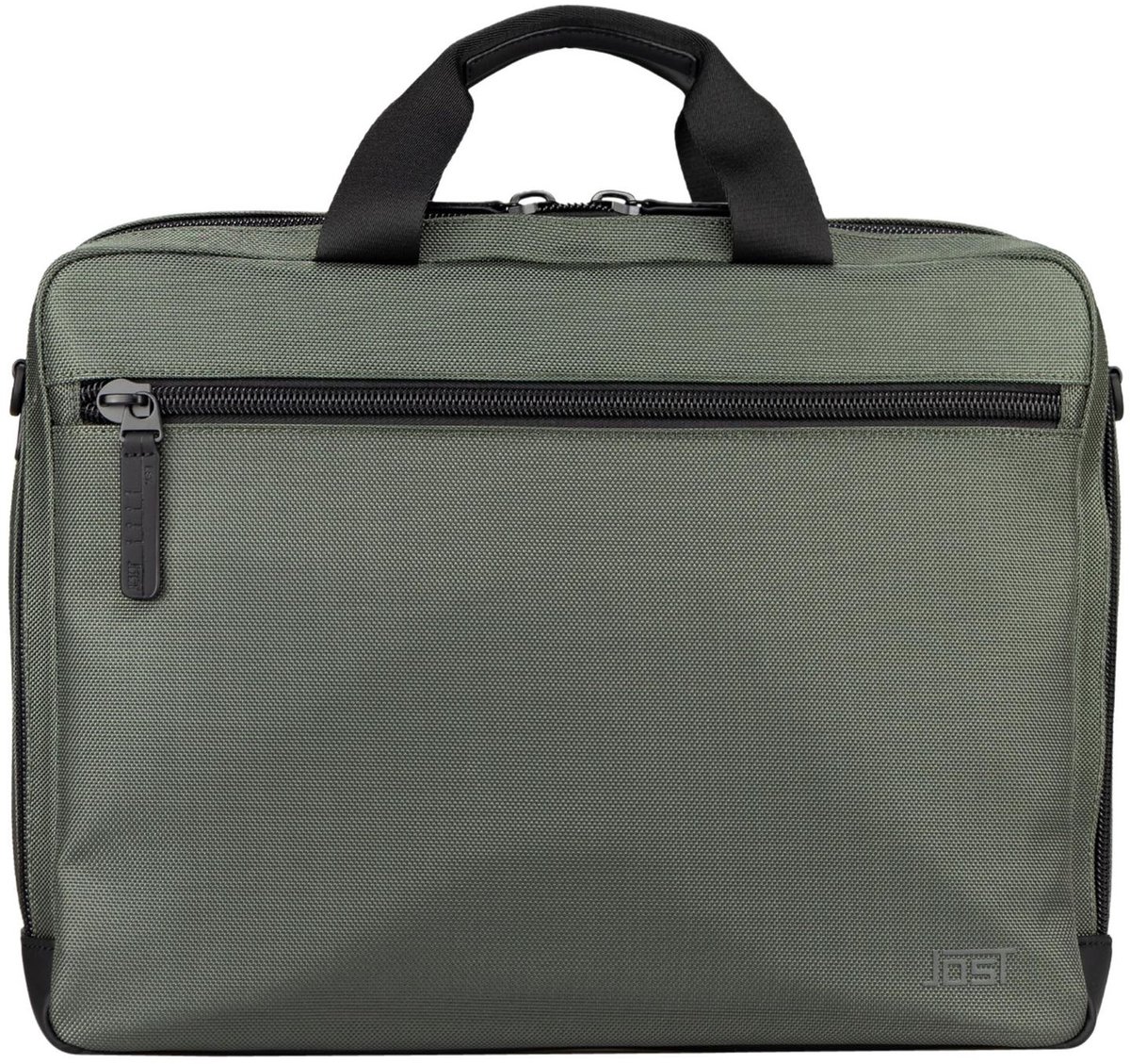 JOST laptoptas business tas met laptopvak Balling Business Bag 2C Olive olijfgroen