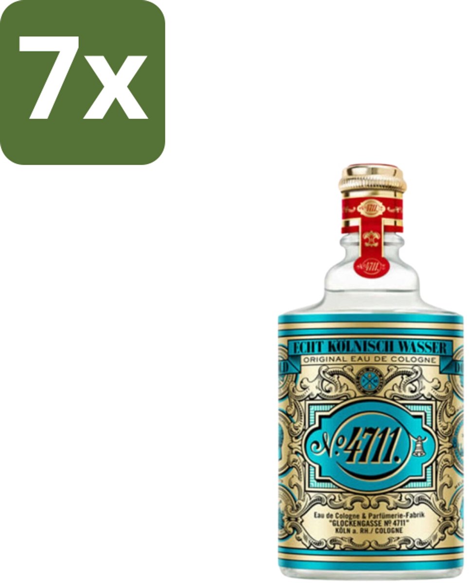 4711 – Eau de Cologne – Unisex – Citrus & Lavendel – 90 ml - Bulkverpakking - 7 stuks