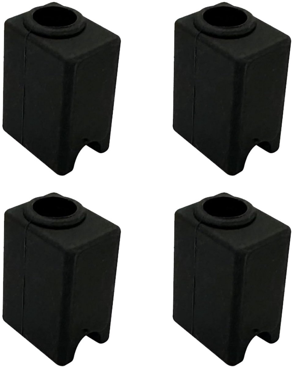 4 Stuks Siliconen Sokken voor 3D-printer Hotend Verwarmingsblok - Hoge Temperatuur Extruder Isolatie