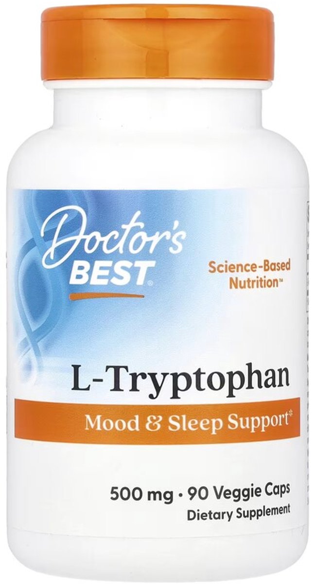 Doctor's Best, L-Tryptophan, 500 mg, 90 Veggie Caps