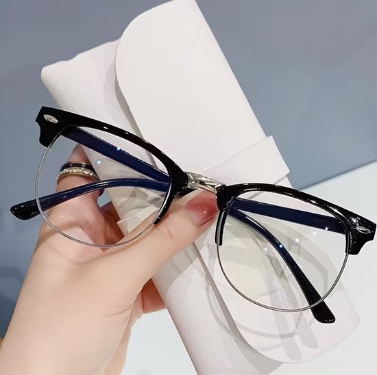 Klassiek UV Blauw Licht Filter Bril – Bescherming tegen Digitale Vermoeidheid | Oogbescherming voor Laptop, Smartphone & Computergebruik