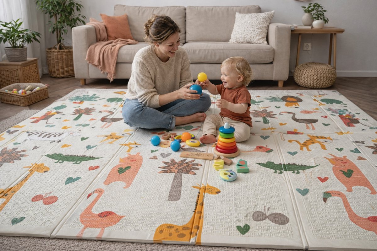 Speelmat Baby, Peuter & Kind 150x200 cm - Zacht & Veilig thumbnail 6