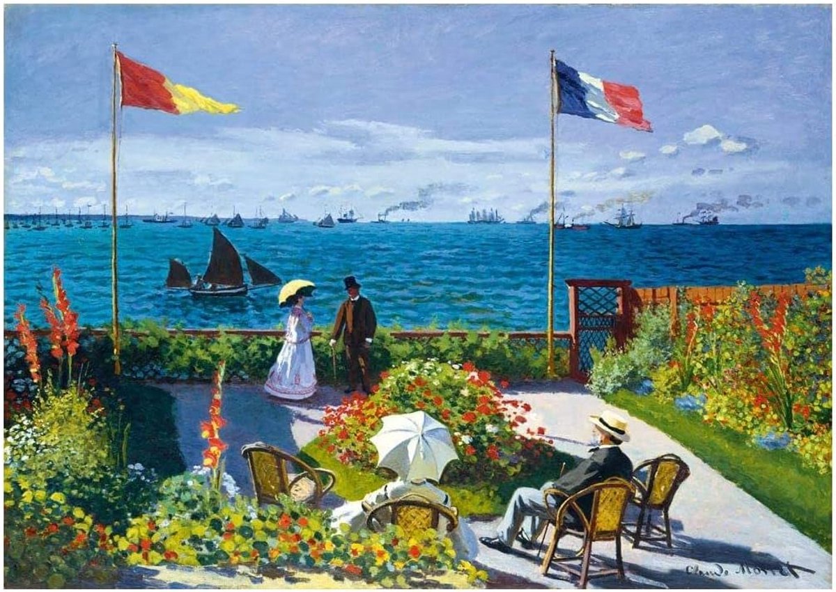 1000-Delige Puzzel: Tuin in Sainte-Adresse - Klassieke Kunst