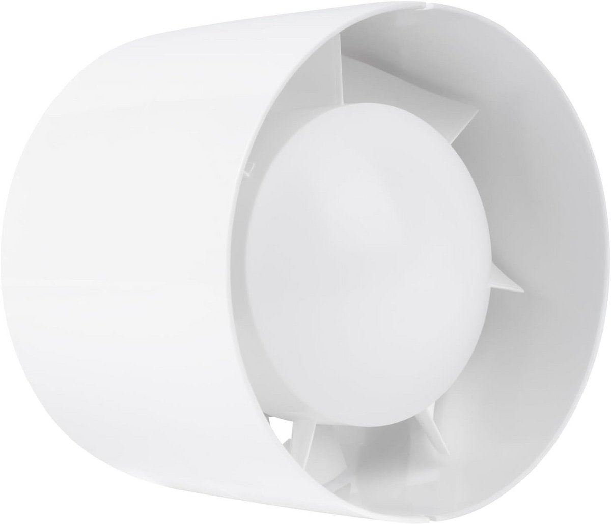Ronde Elektrische Buisventilator 100 mm Kunststof Afvoer- en Badkamerventilator voor Wand