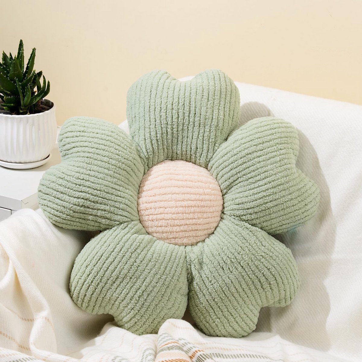 Groot Bloemvormig Vloerkussen voor Zitcomfort en Esthetische Kamerdecoratie