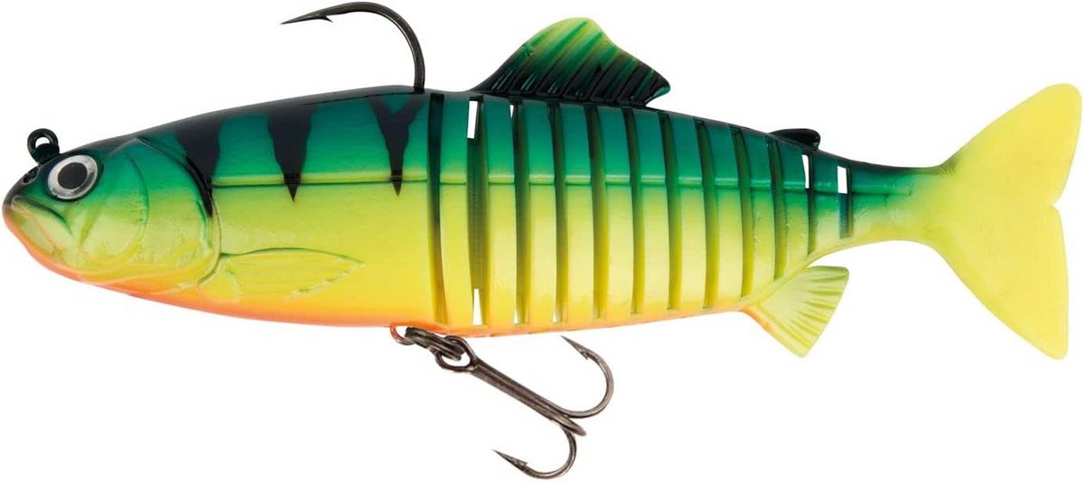 Grote Gezwarte Kunstvis Wobbler 23cm 130g UV Firetiger